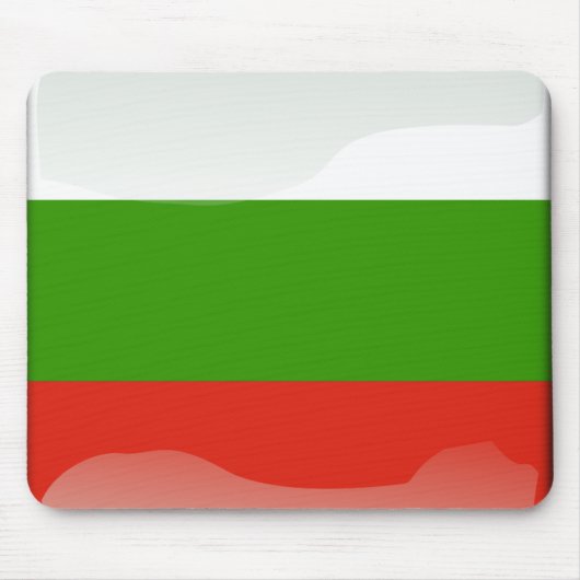 Bulgarische glatte Flagge Mousepad (Vorne)