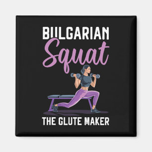 Bulgarische Kniebeuge Übungen Bodybuilding Fitness Magnet