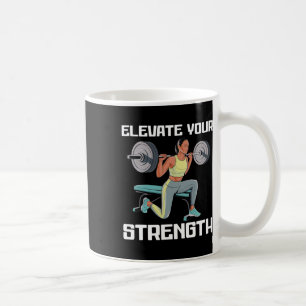 Bulgarische Kniebeugen-Übung Bodybuilding Fitness  Kaffeetasse