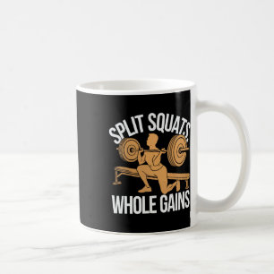 Bulgarische Kniebeugen-Übung Bodybuilding Fitness  Kaffeetasse