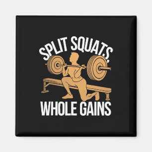 Bulgarische Kniebeugen-Übung Bodybuilding Fitness  Magnet