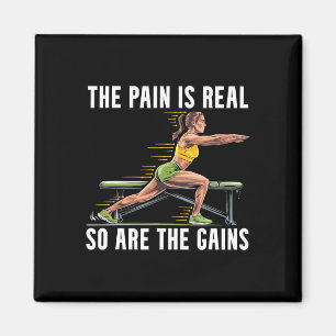 Bulgarische Kniebeugen-Übung Bodybuilding Fitness Magnet