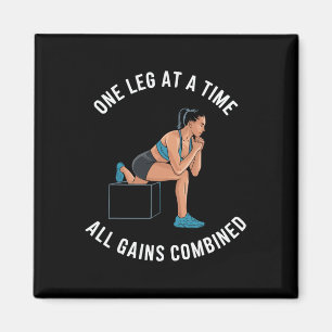 Bulgarische Kniebeugen-Übung Bodybuilding Fitness  Magnet