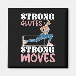 Bulgarische Kniebeugen-Übung Bodybuilding Fitness  Magnet