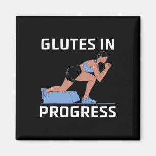 Bulgarische Kniebeugen-Übung Bodybuilding Fitness  Magnet