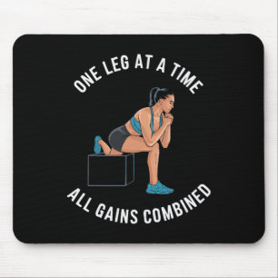 Bulgarische Kniebeugen-Übung Bodybuilding Fitness Mousepad
