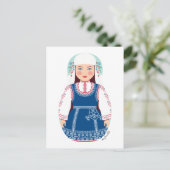 Bulgarische Postkarte Matryoshka (Stehend Vorderseite)