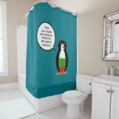 Bulgarische Rednerin Penguin Personalisiert Duschvorhang (Beispiel)