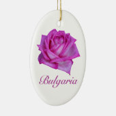 Bulgarische Rose - Ölfarbe Keramikornament (Rechts)