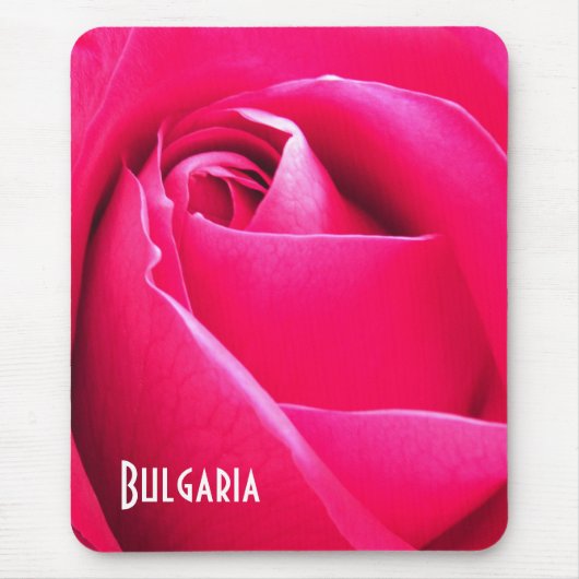Bulgarische Rosen-Mausunterlage Mousepad (Vorne)