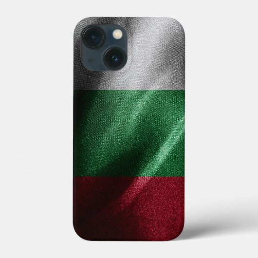 Bulgarische Seidenflagge Case-Mate iPhone Hülle (Rückseite)
