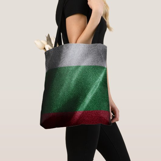 Bulgarische Seidenflagge Tasche (Von Nahem)