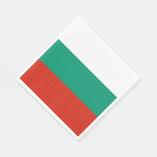 Bulgarische Staatsflagge Serviette (Ecke)