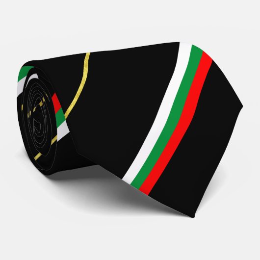 Bulgarische Streifen-Flagge Krawatte (Gerollt)