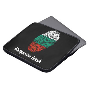 Bulgarische Touchfingerabdruckflagge Laptopschutzhülle