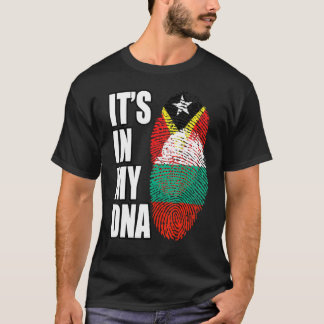 Bulgarische und timoresische DNA-Flagge-Erbe-Misch T-Shirt
