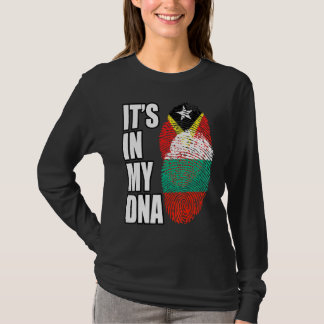 Bulgarische und timoresische DNA-Flagge-Erbe-Misch T-Shirt