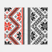 Bulgarische Volkskunst Fleecedecke (Vorderseite (Horizontal))