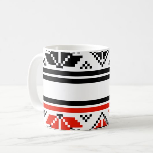 Bulgarische Volkskunst Kaffeetasse (Vorderseite Links)