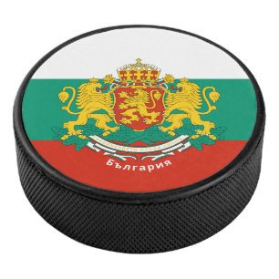 Bulgarische Wappen Eishockey Puck