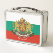 Bulgarische Wappen Metall Brotdose (Vorderseite)