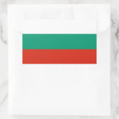 Bulgarischer Flaggenaufkleber Rechteckiger Aufkleber (Tasche)