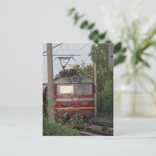 Bulgarischer Güterzug Postkarte (Stehend Vorderseite)