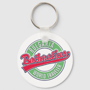 Bulgarischer Rucksackreisender Schlüsselanhänger