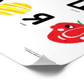 Bulgarisches Alphabet Poster (Ecke)