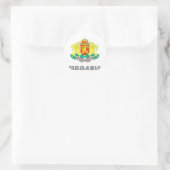 Bulgarisches Emblem Runder Aufkleber (Tasche)