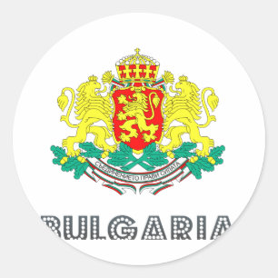 Bulgarisches Emblem Runder Aufkleber