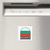 Bulgarisches FlaggenEmblem gestört Vintag Magnet (In Situ (Geschirrspüler))
