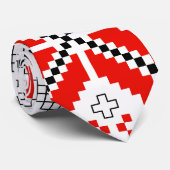 Bulgarisches Folk Art Muster Sporty Men's Krawatte (Gerollt)