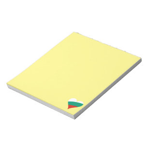 bulgarisches Herz Notizblock