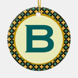 Bulgarisches orthodoxes Monogramm Keramik Ornament