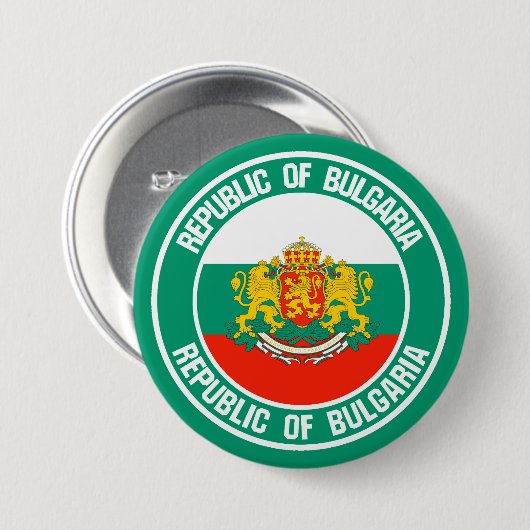 Bulgarisches RundEmblem Button (Vorne & Hinten)