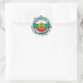 Bulgarisches RundEmblem Runder Aufkleber (Tasche)