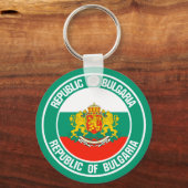 Bulgarisches RundEmblem Schlüsselanhänger (Vorderseite)