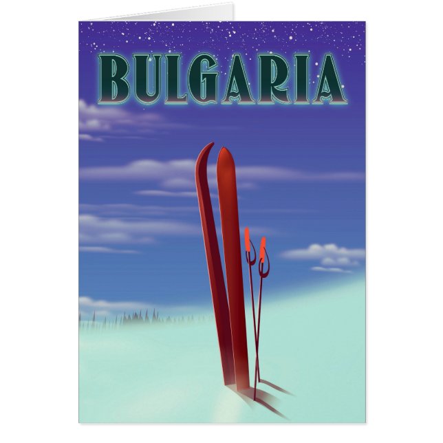 Bulgarisches Skireiseplakat (Vorne)