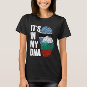Bulgarisches und botswanisches DNA-Flag Heritage T-Shirt