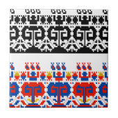 Bulgarisches Volksmuster Fliese (Vorderseite)