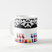Bulgarisches Volksmuster Kaffeetasse (Vorderseite Links)