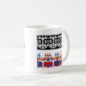 Bulgarisches Volksmuster Kaffeetasse (VorderseiteRechts)