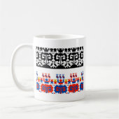 Bulgarisches Volksmuster Kaffeetasse (Links)