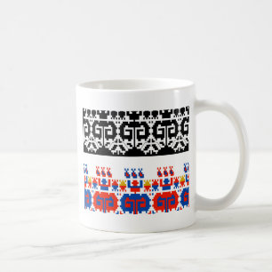 Bulgarisches Volksmuster Kaffeetasse