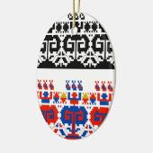 Bulgarisches Volksmuster Keramikornament (Links)