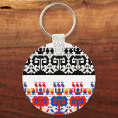 Bulgarisches Volksmuster Schlüsselanhänger (Vorderseite)