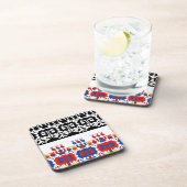 Bulgarisches Volksmuster Untersetzer (Rechte Seite)