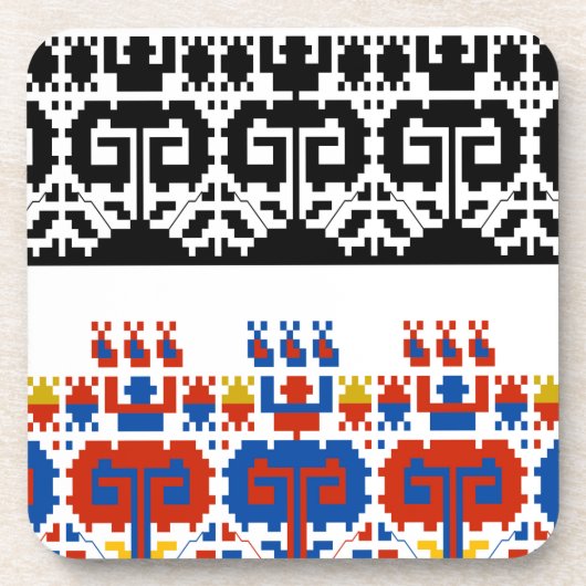 Bulgarisches Volksmuster Untersetzer (Vorderseite)