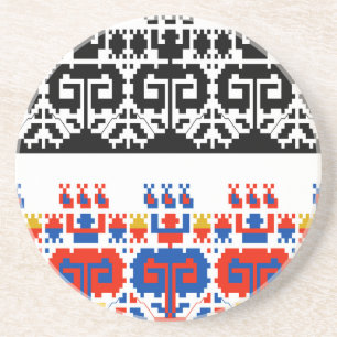 Bulgarisches Volksmuster Untersetzer